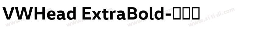VWHead ExtraBold字体转换